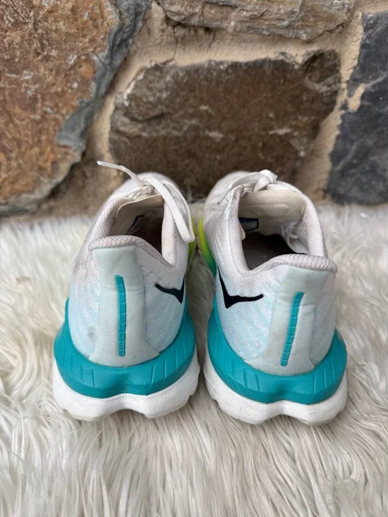 Hoka One One Women’s 'Mach 5' Running Sneakers in White/Blue Glass Size 9 - Picture 5 of 7